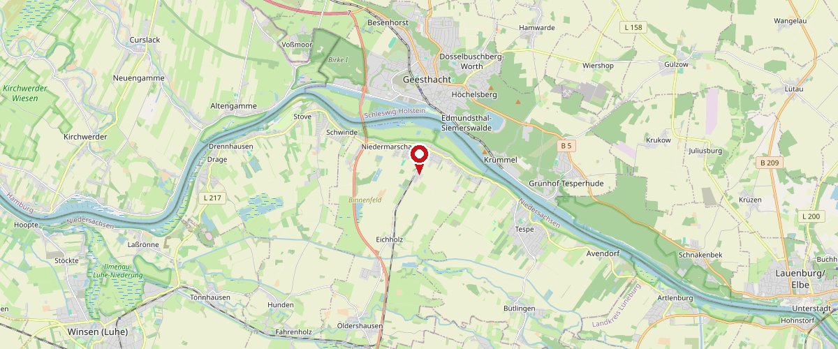 Karte mit dem Standort von BRUNO BOCK in Marschacht an der Elbe